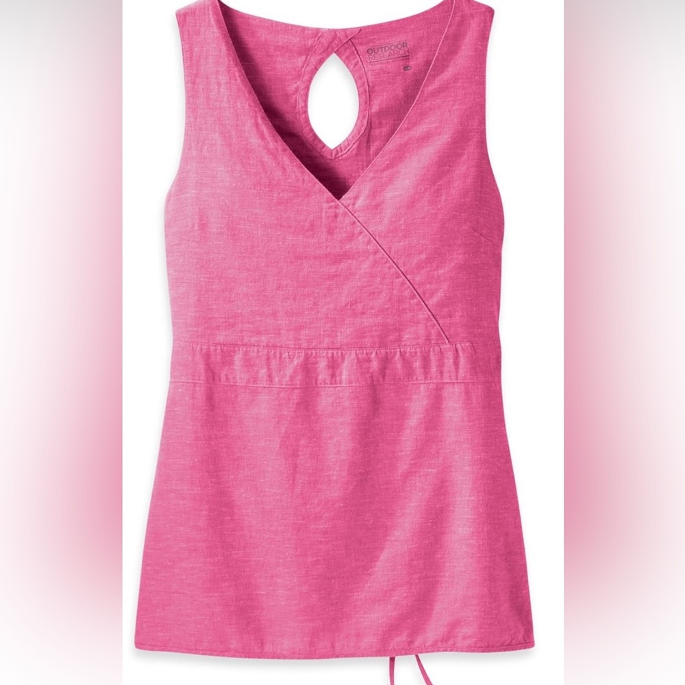 NWT Outdoor Research Coralie Sleeveless Hemp Cotton Top Sangria Size XS